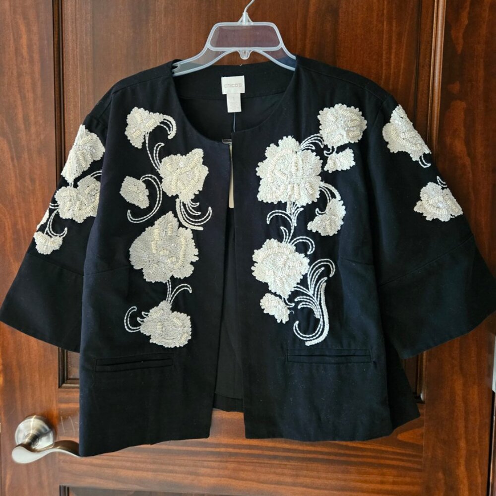 Chico's Summer Crop Jacket NWT